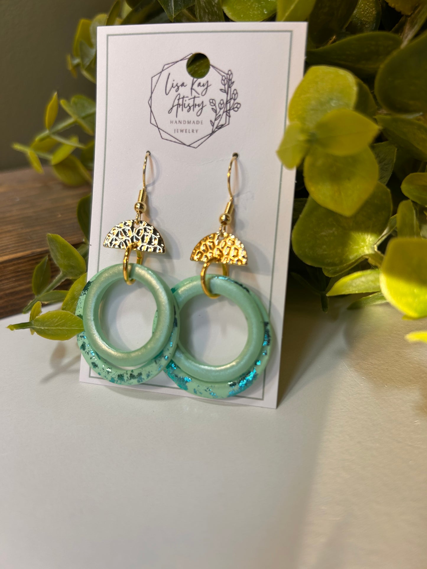 Mint Double Open Circles