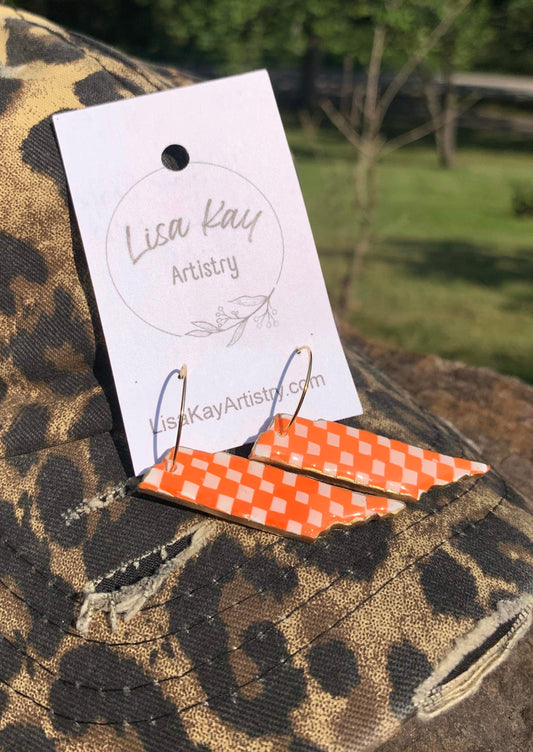 Tennessee Checkerboard State on hoops