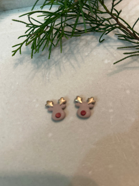PREORDER Mini Reindeer Studs