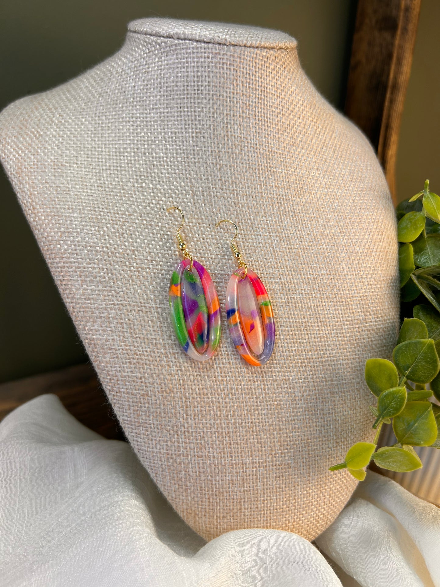 Rainbow Double Oval (2 piece, inlay)