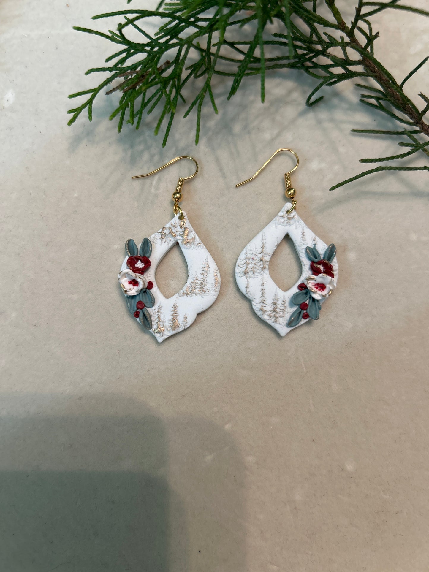 PREORDER Winter Scene Moroccan Dangles