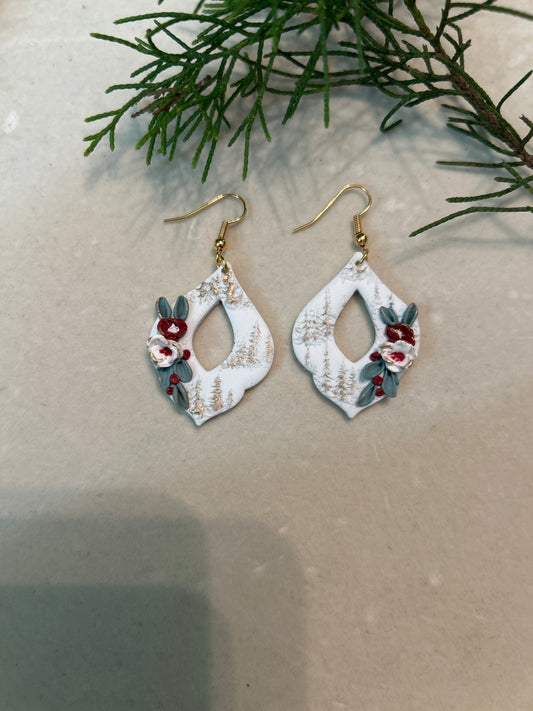 PREORDER Winter Scene Moroccan Dangles