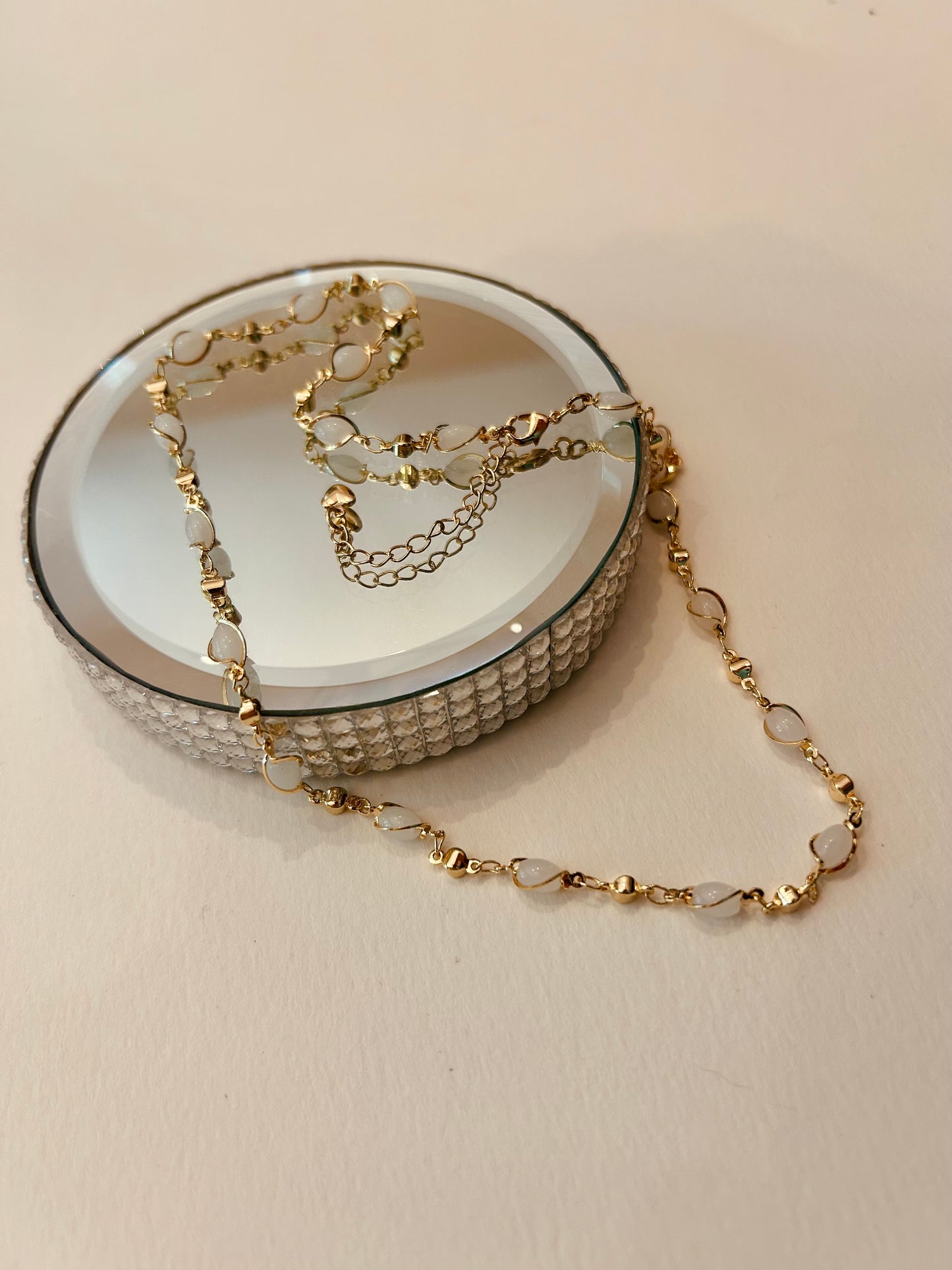 Gold Plated Opalite Necklace