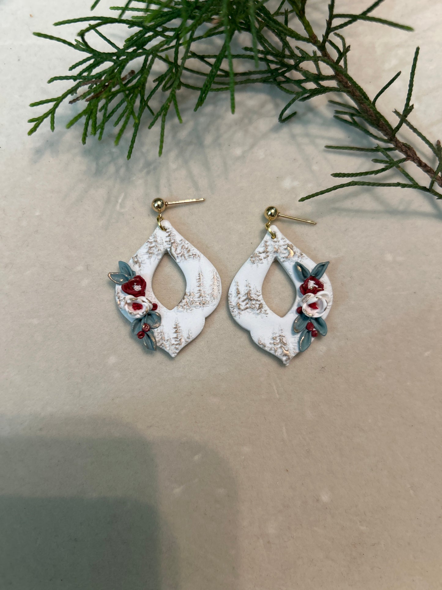 PREORDER Winter Scene Moroccan Dangles