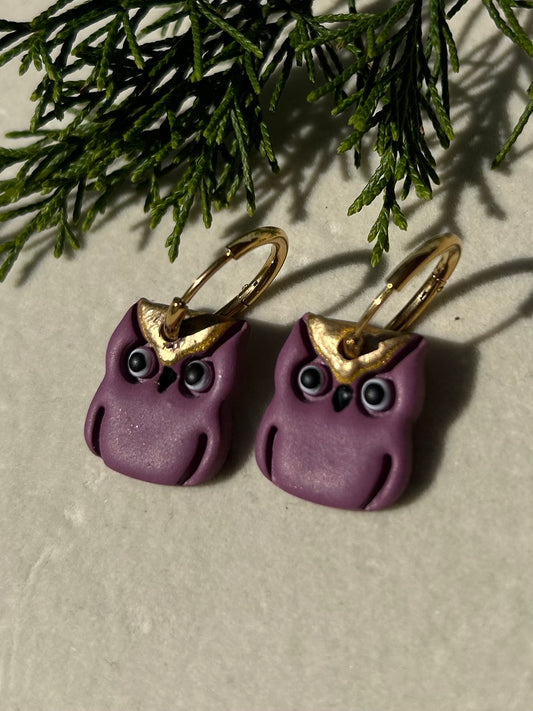 PREORDER Mini Owl Hoops
