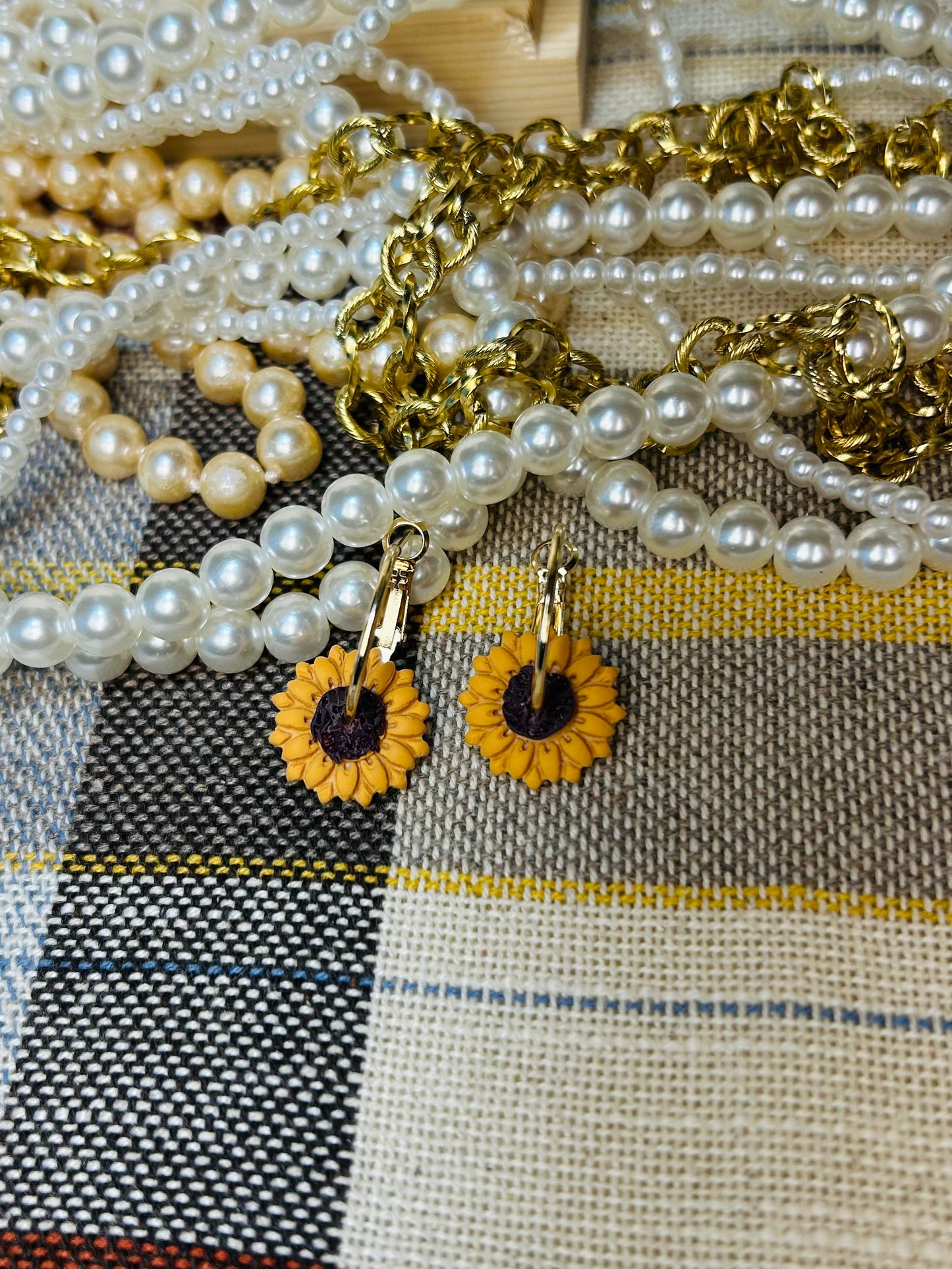 Small Sunflower Hoops