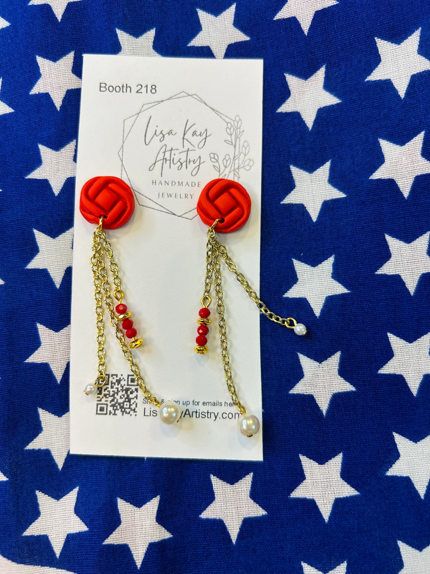 Red Stacks & Pearls