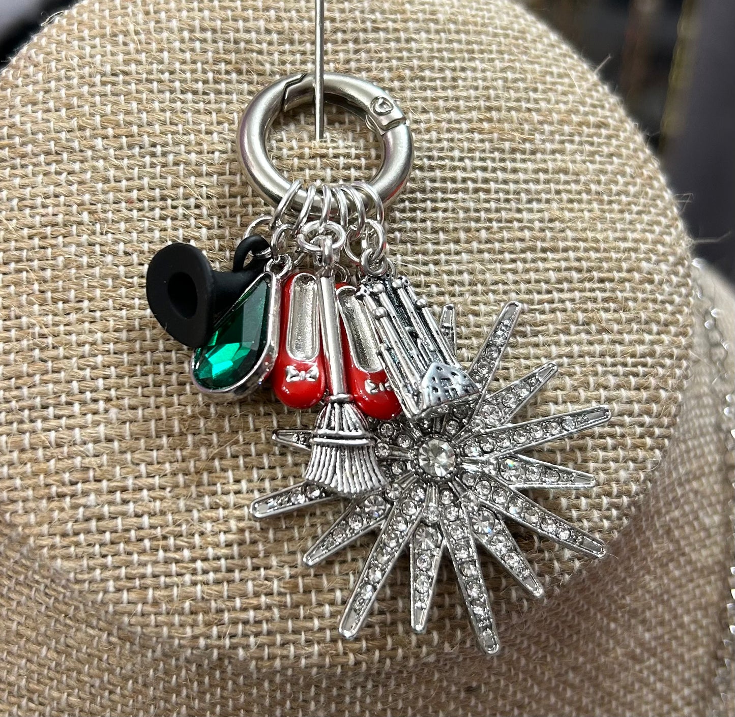 Wizard of Oz Charm Inspired Necklace – Witch Hat, Broom, Ruby Slippers & More