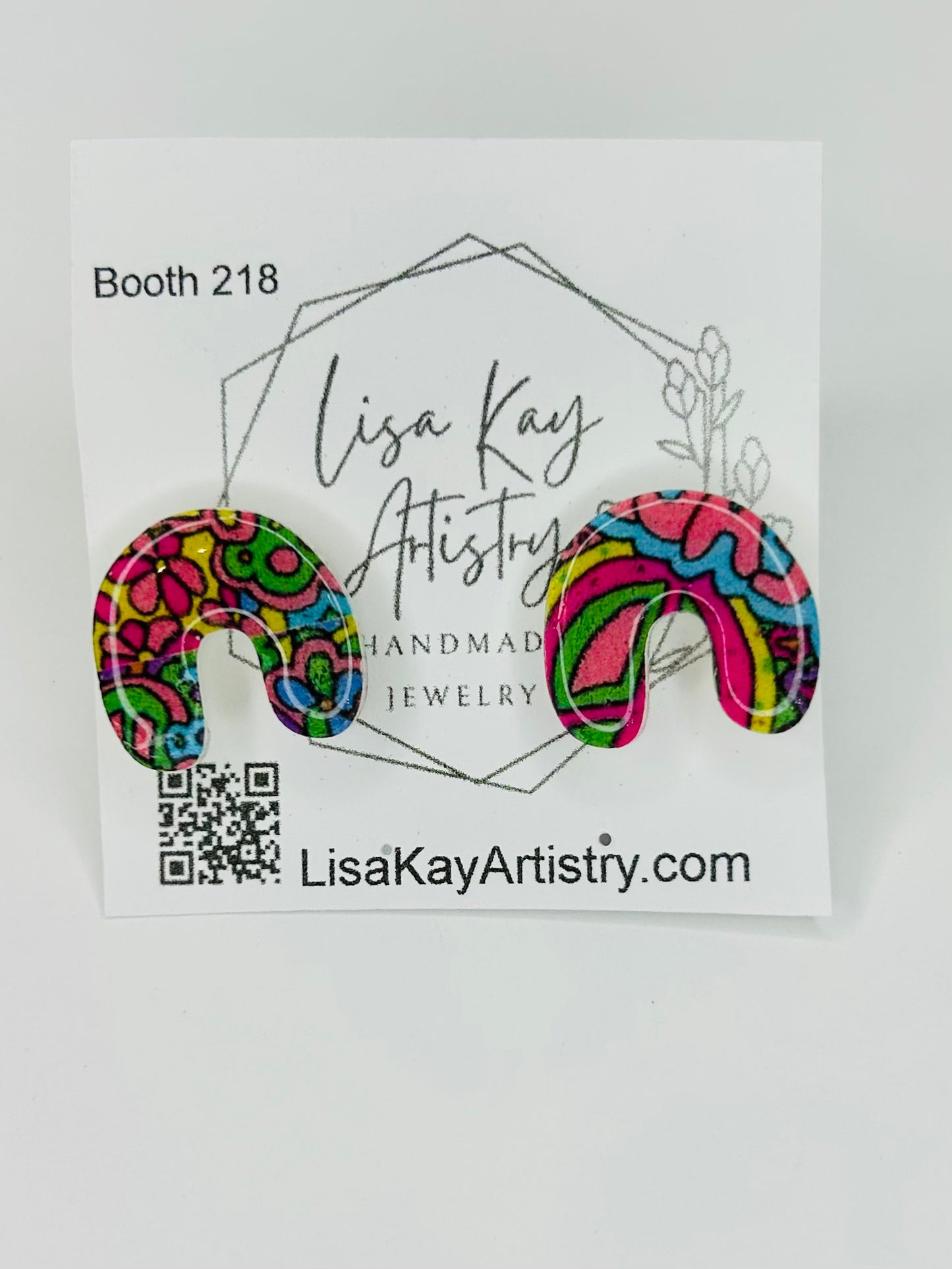 Rainbow Hippie Studs