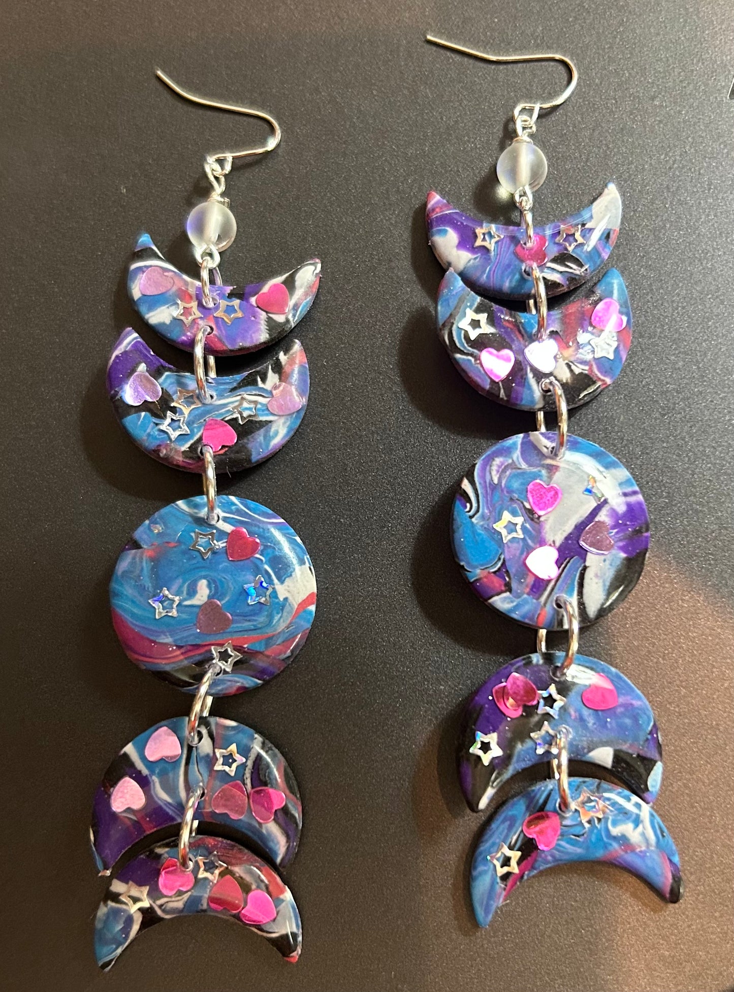 Moon Phase 5 Piece Dangle