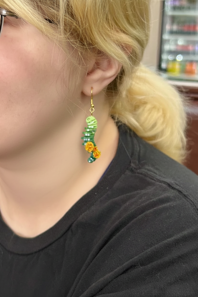 Green Multicolor Caterpillar