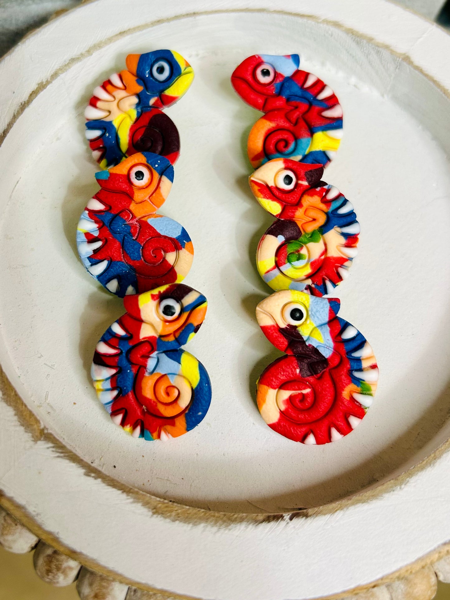 Chameleon Stud Earrings