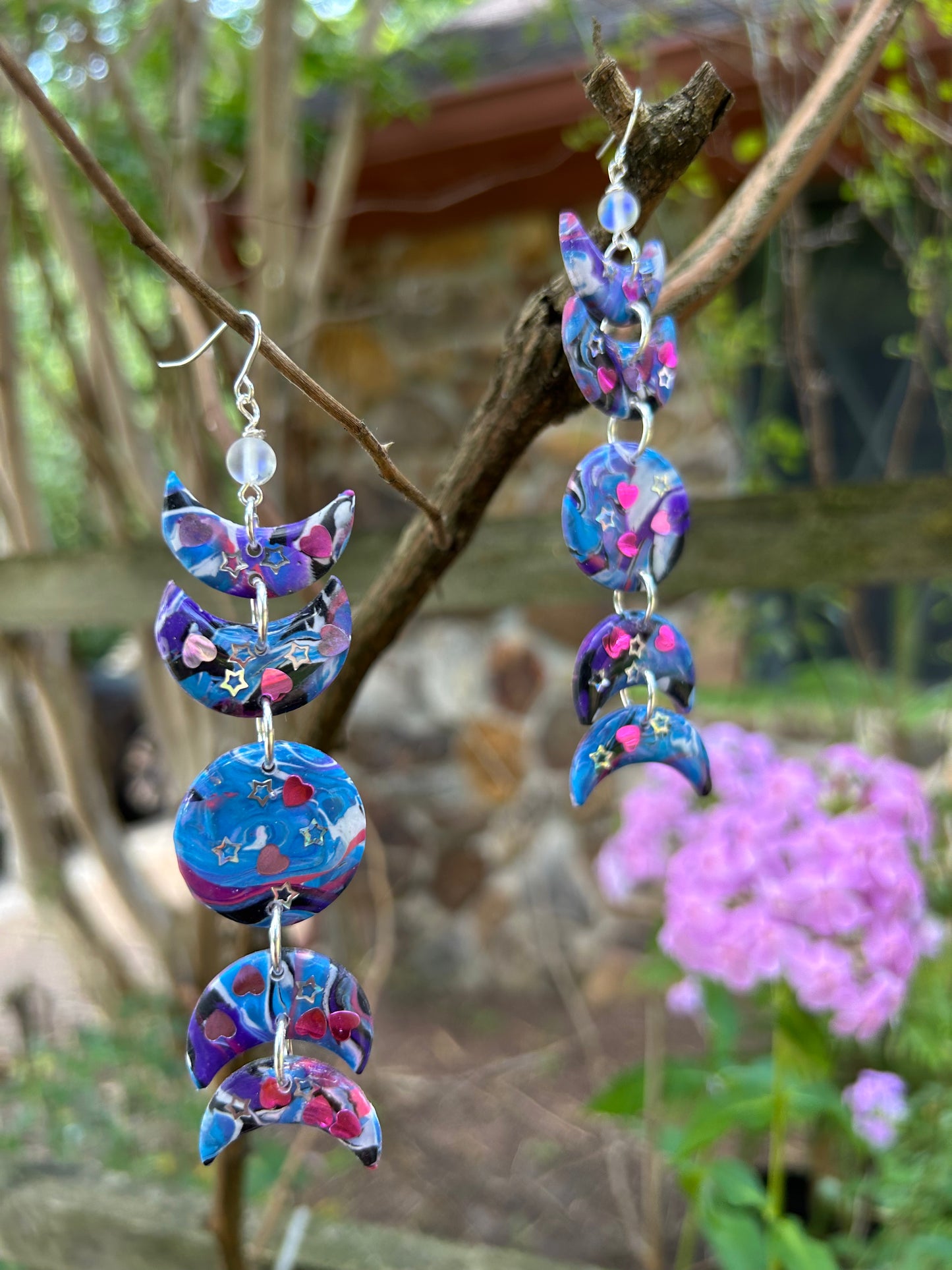 Moon Phase 5 Piece Dangle