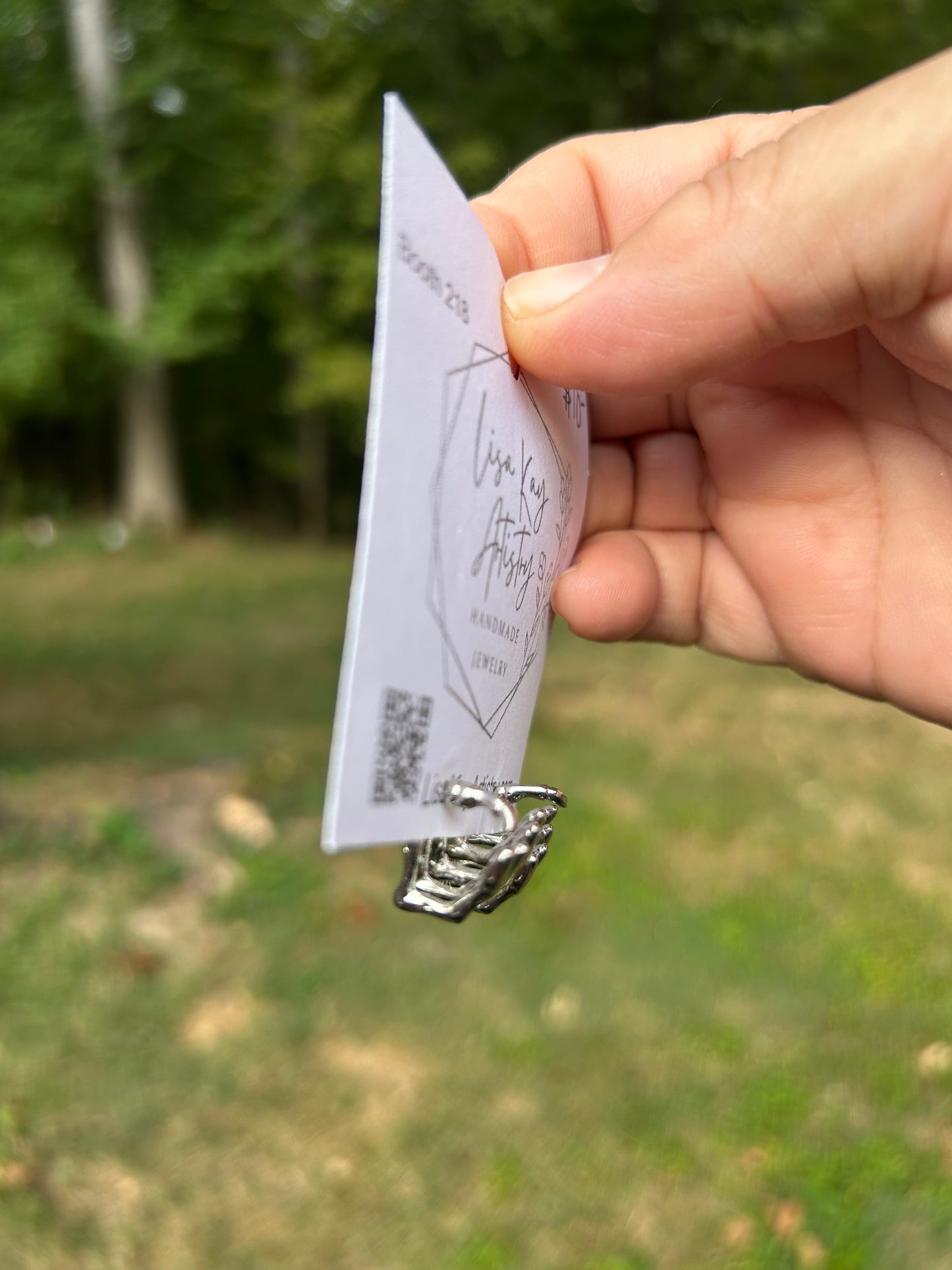 Metal Skeleton Hands Stud Cuff