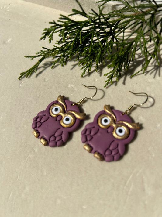 PREORDER Large Owl Dangles