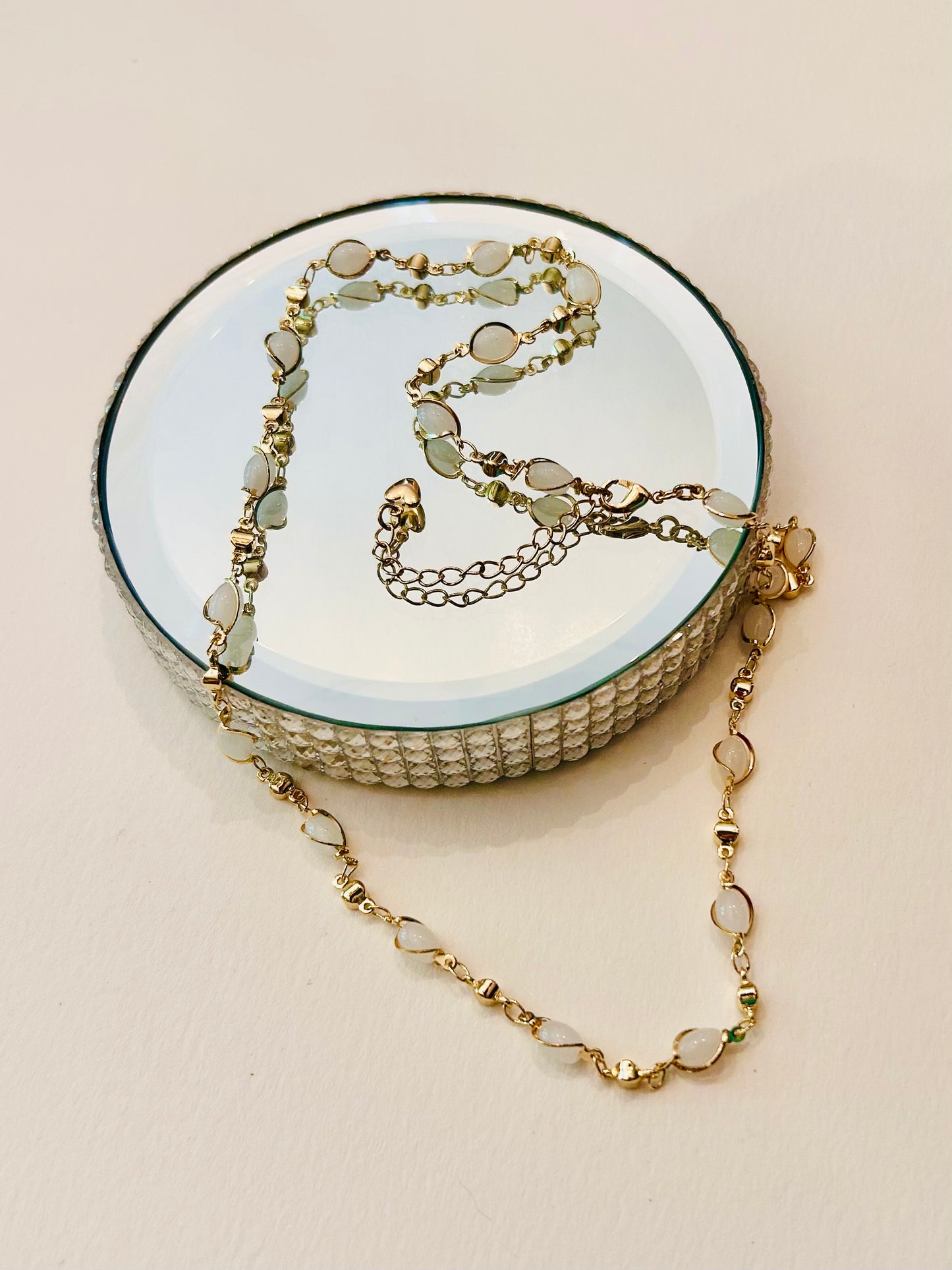 Gold Plated Opalite Necklace