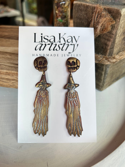Occult Apparition Dangle Earrings
