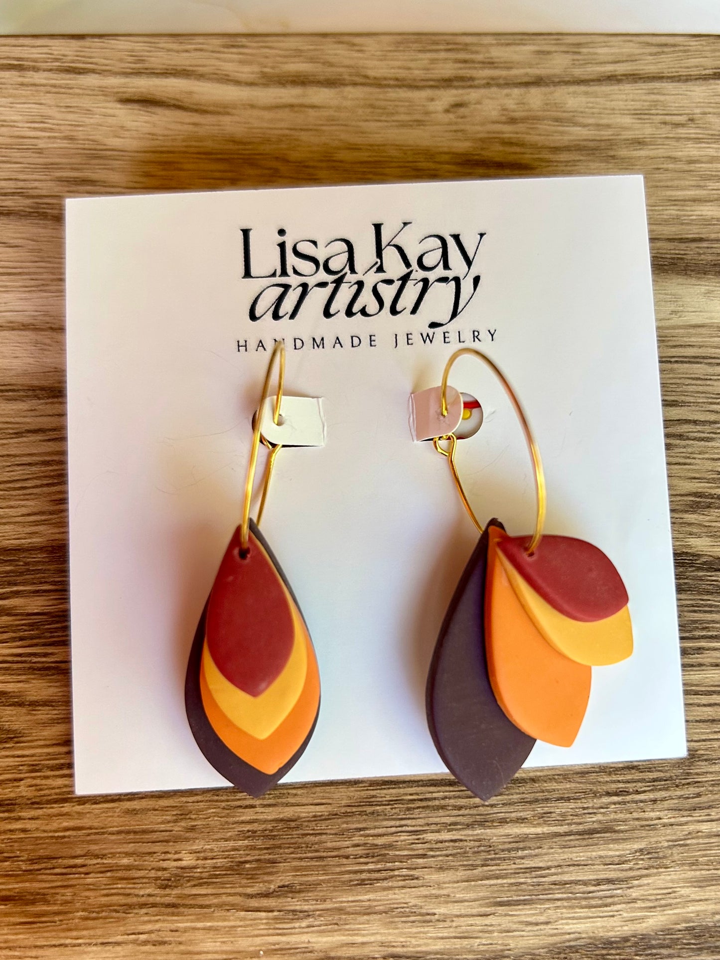 Multicolor Fall Hoops