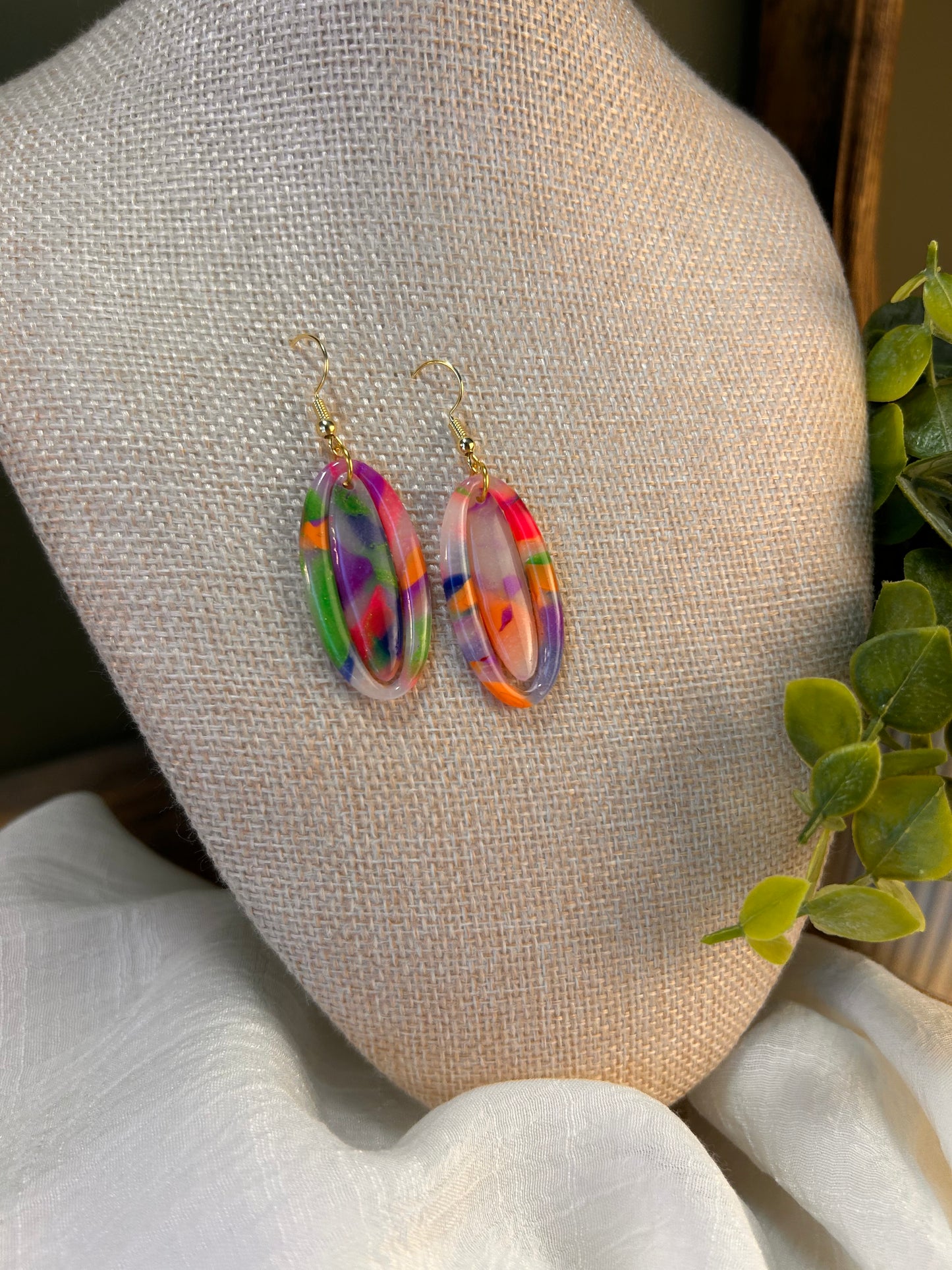 Rainbow Double Oval (2 piece, inlay)