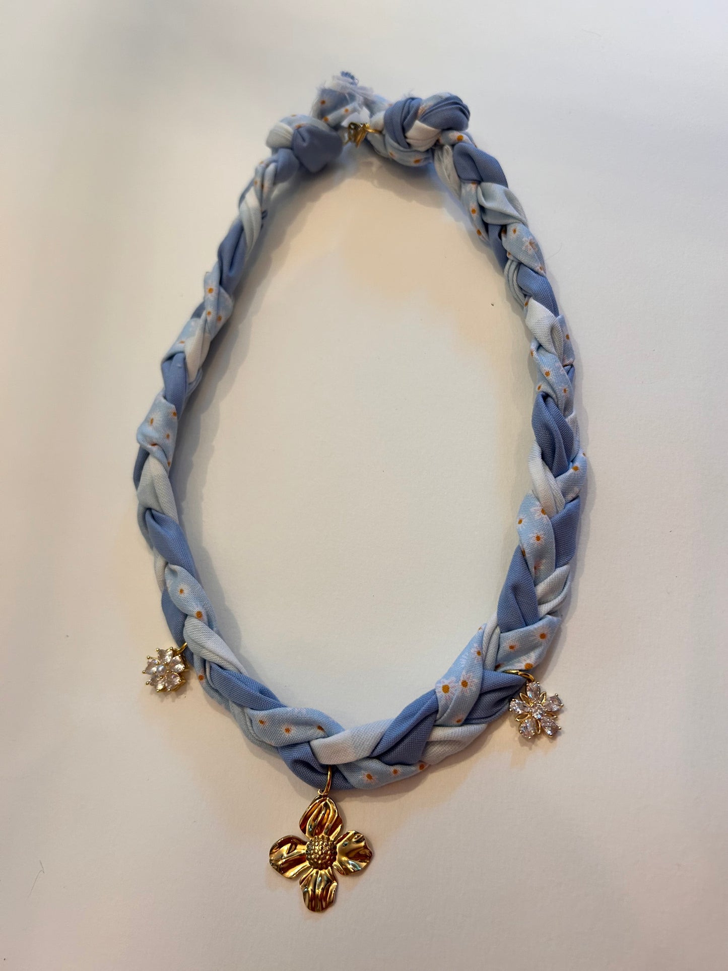 Braided Bandana Charm Necklaces