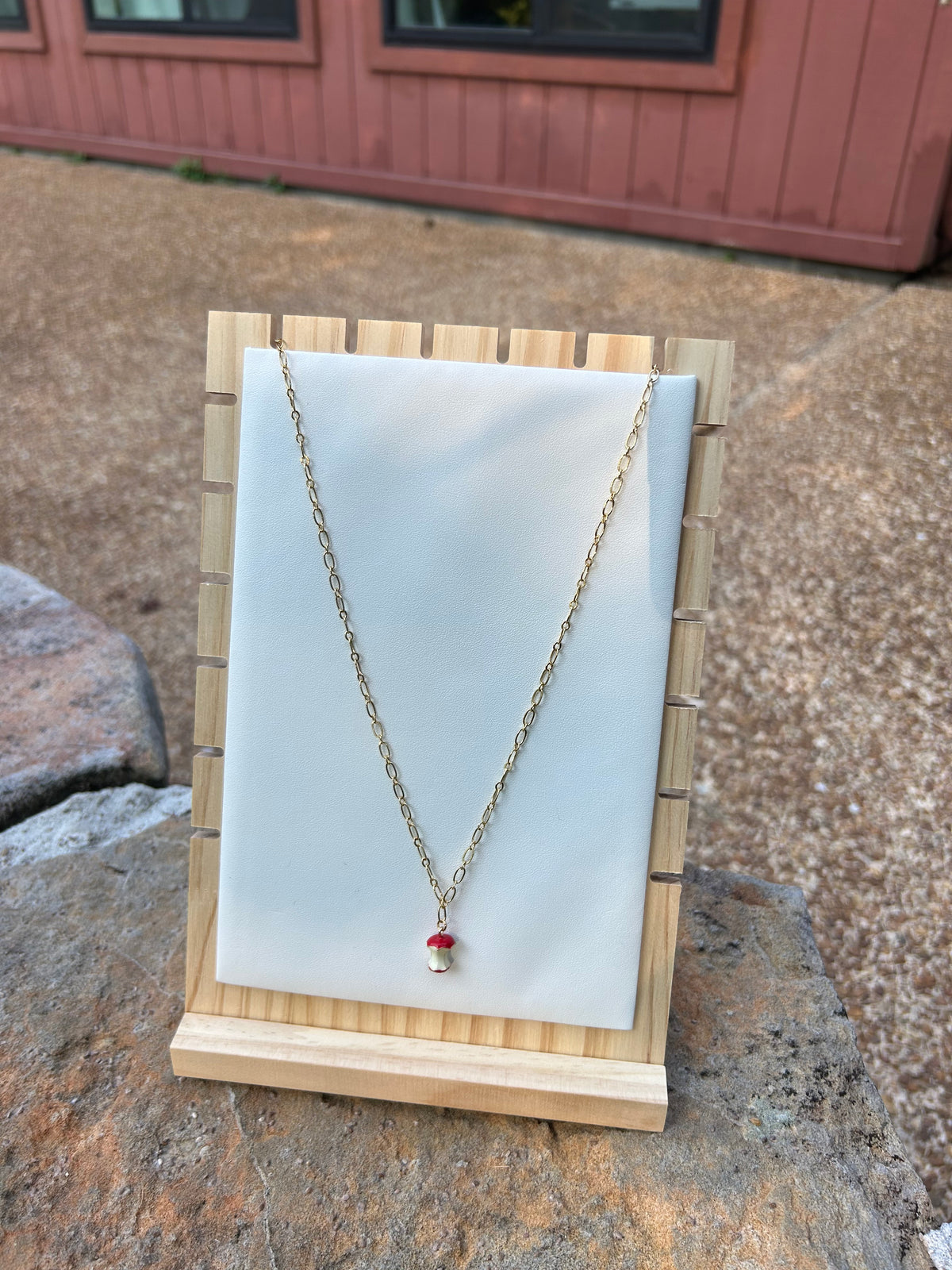 Gold Heart Charm with MultiColor Gems (ready to wear)