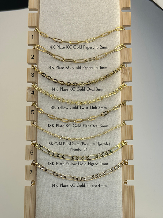 Chain Gallery for Necklace or Bracelet - No charms