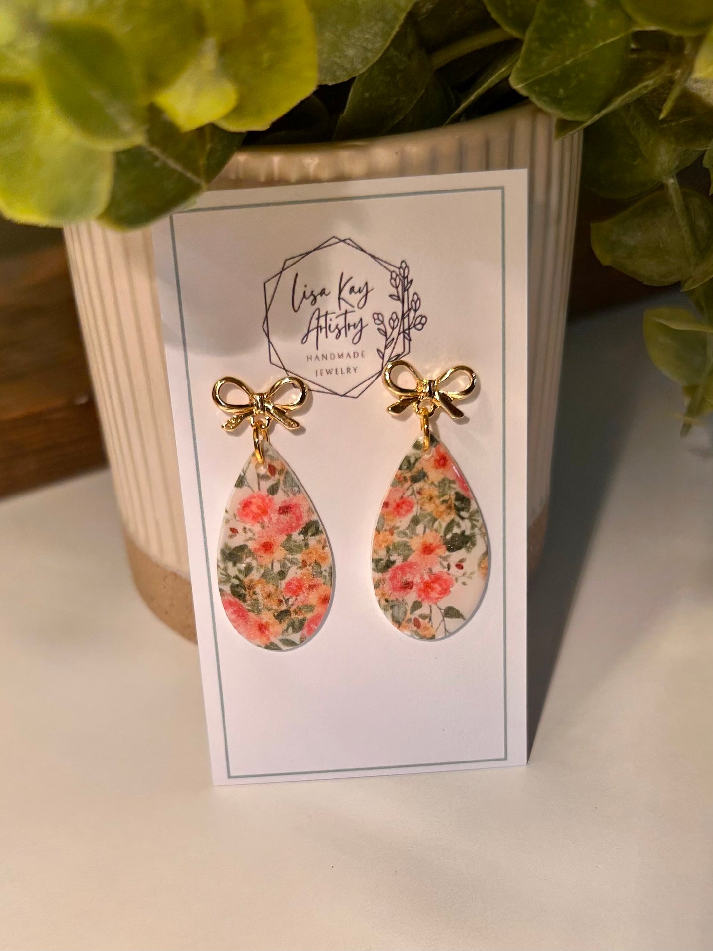 Floral medium (solid) teardrop One Piece