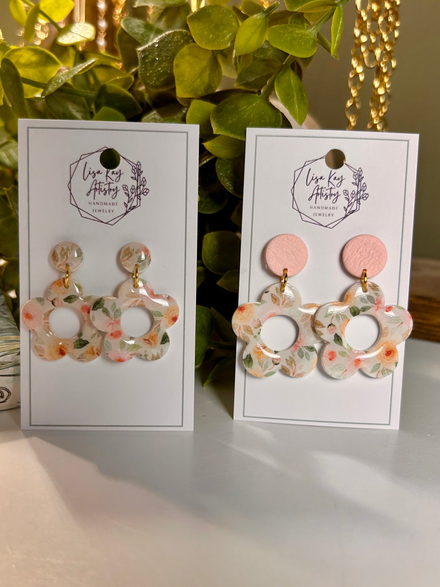 Buttercream and Pink 5 petal flower Garden Party