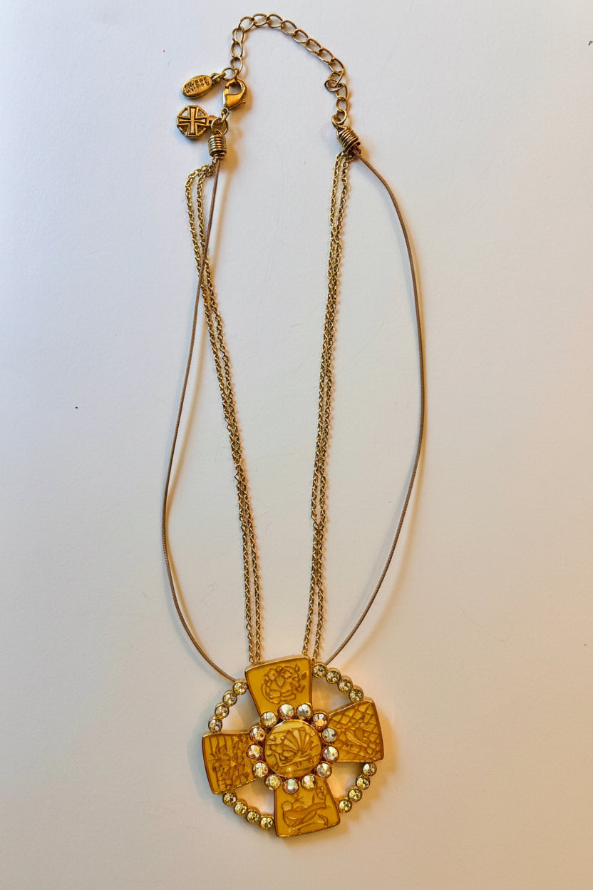 Pilgrim Danish Cross Necklace