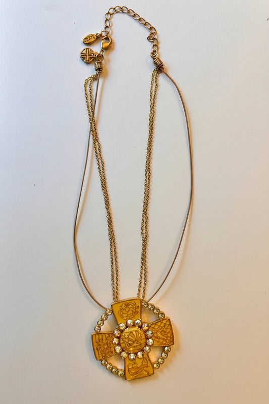 Pilgrim Danish Cross Necklace