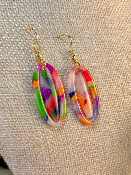 Rainbow Double Oval (2 piece, inlay)