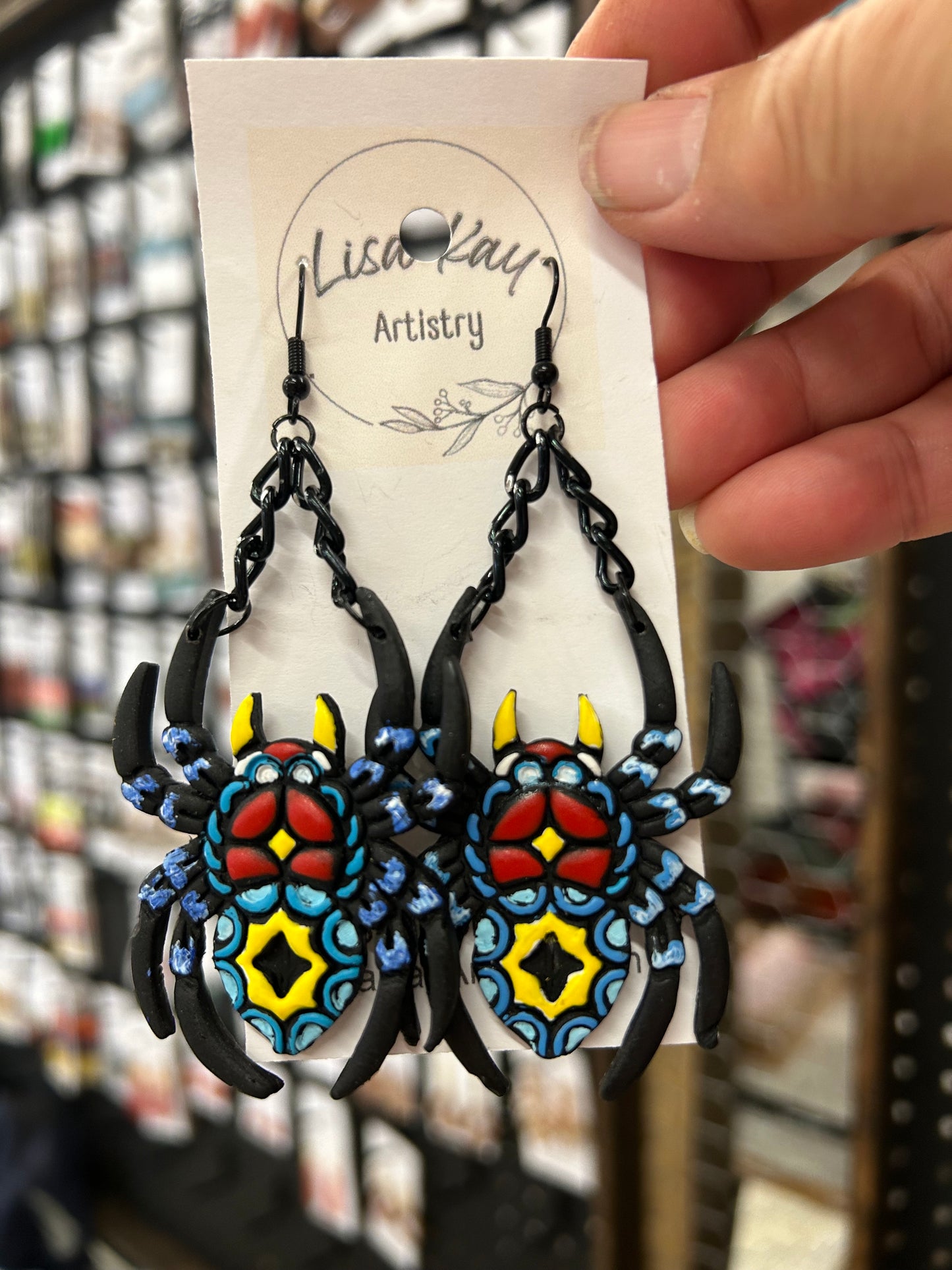 Spider Tattoo Earrings