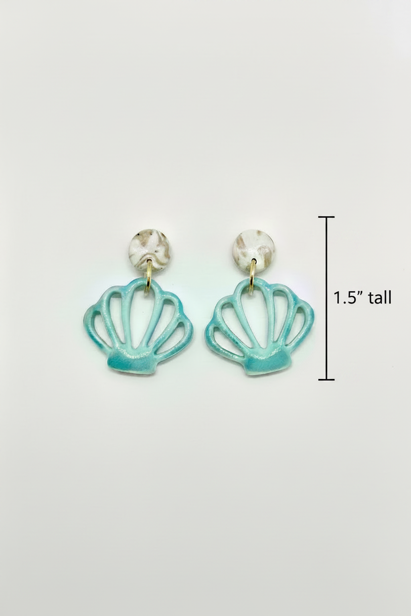 Summer Nostalgia Teal Shells