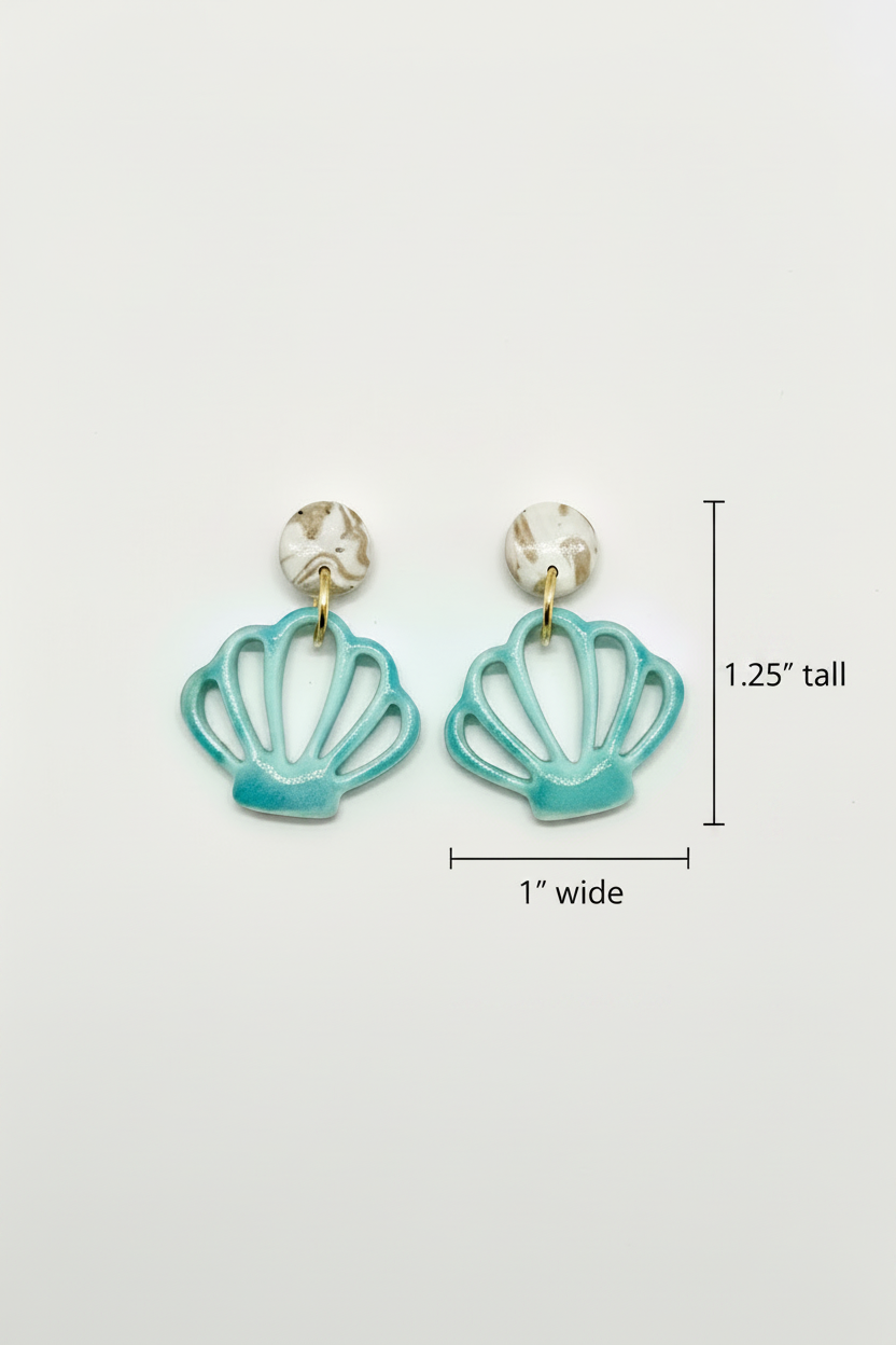 Summer Nostalgia Teal Shells