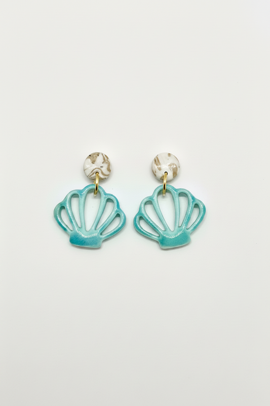 Summer Nostalgia Teal Shells