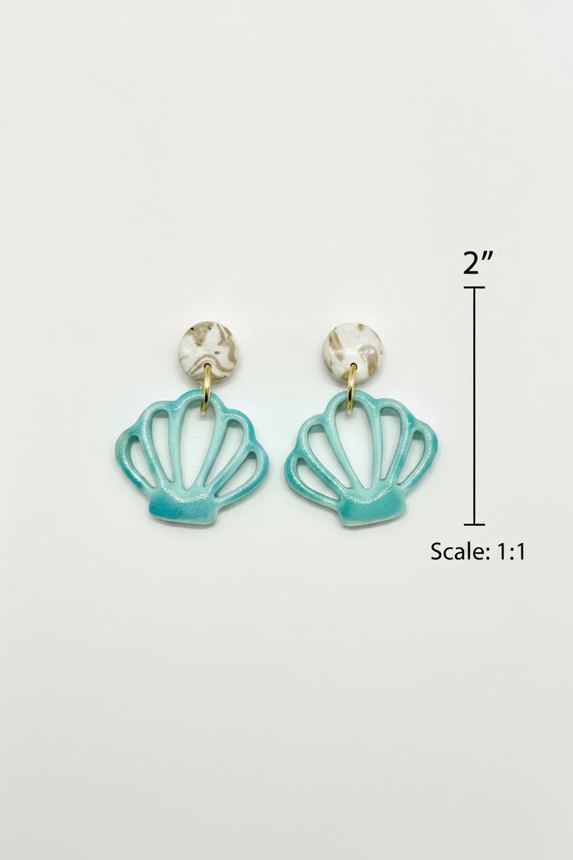 Summer Nostalgia Teal Shells