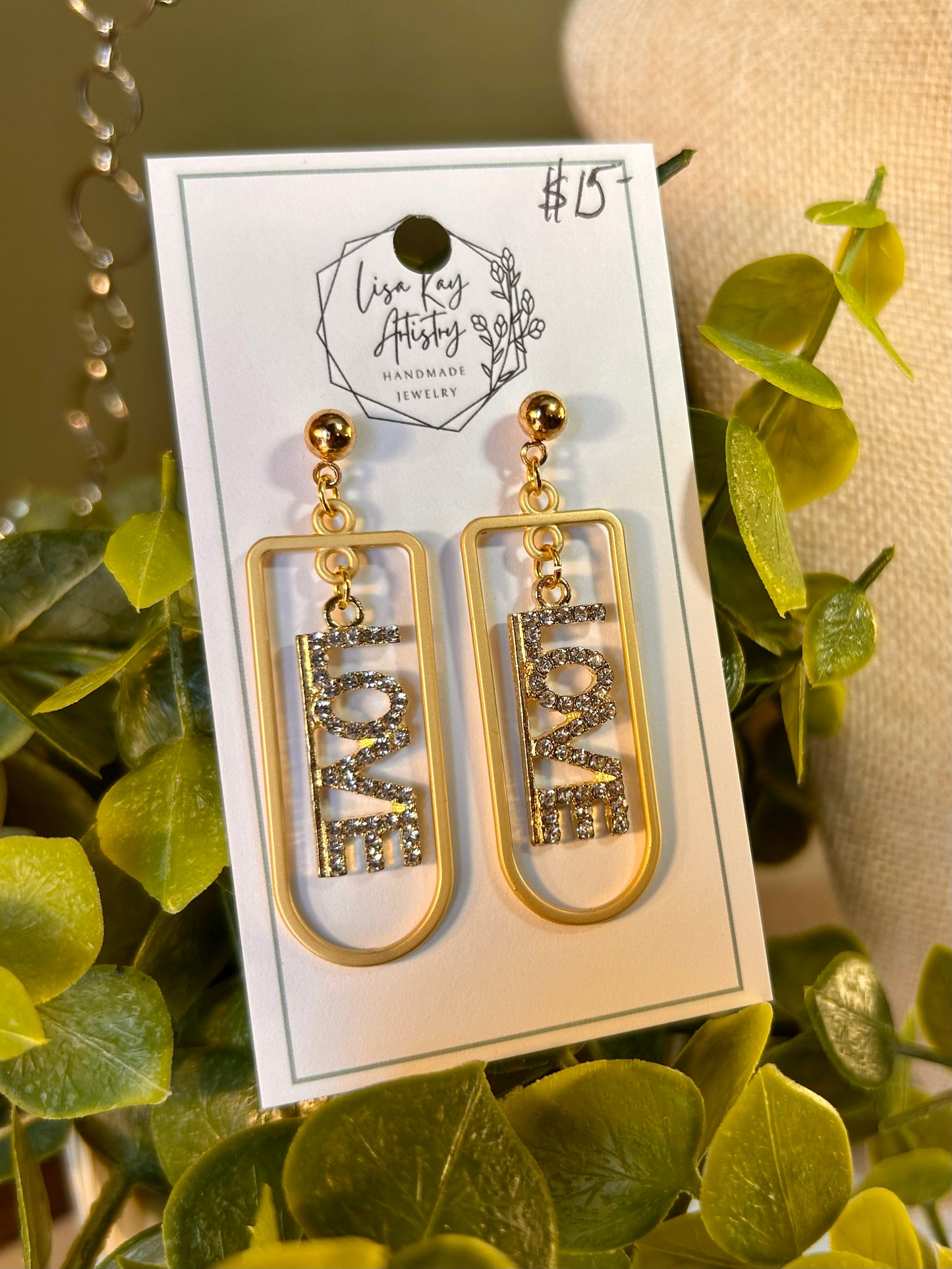 Love Dangle Earrings