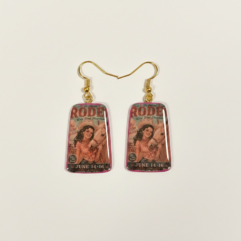 Buffalo Gals INDIVIDUAL Poster Earrings to pair or mismatch