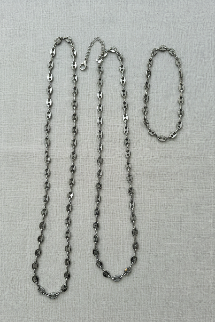 Nautical Chain Necklace Bracelet