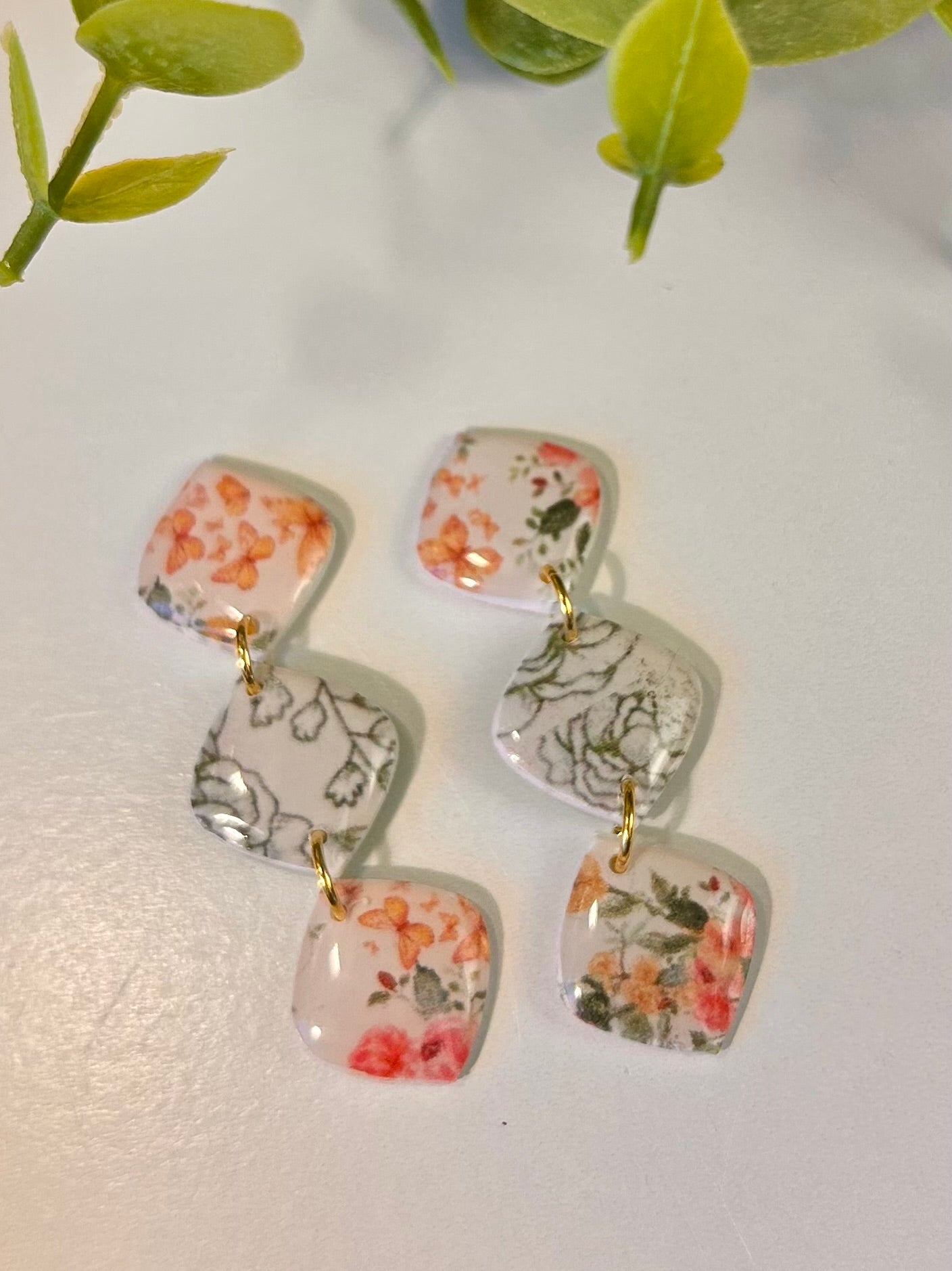 Green Chinoiserie  & Floral 3 Piece