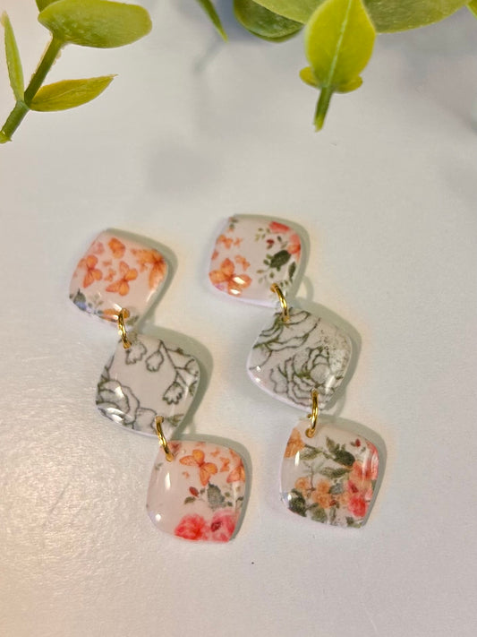 Green Chinoiserie  & Floral 3 Piece