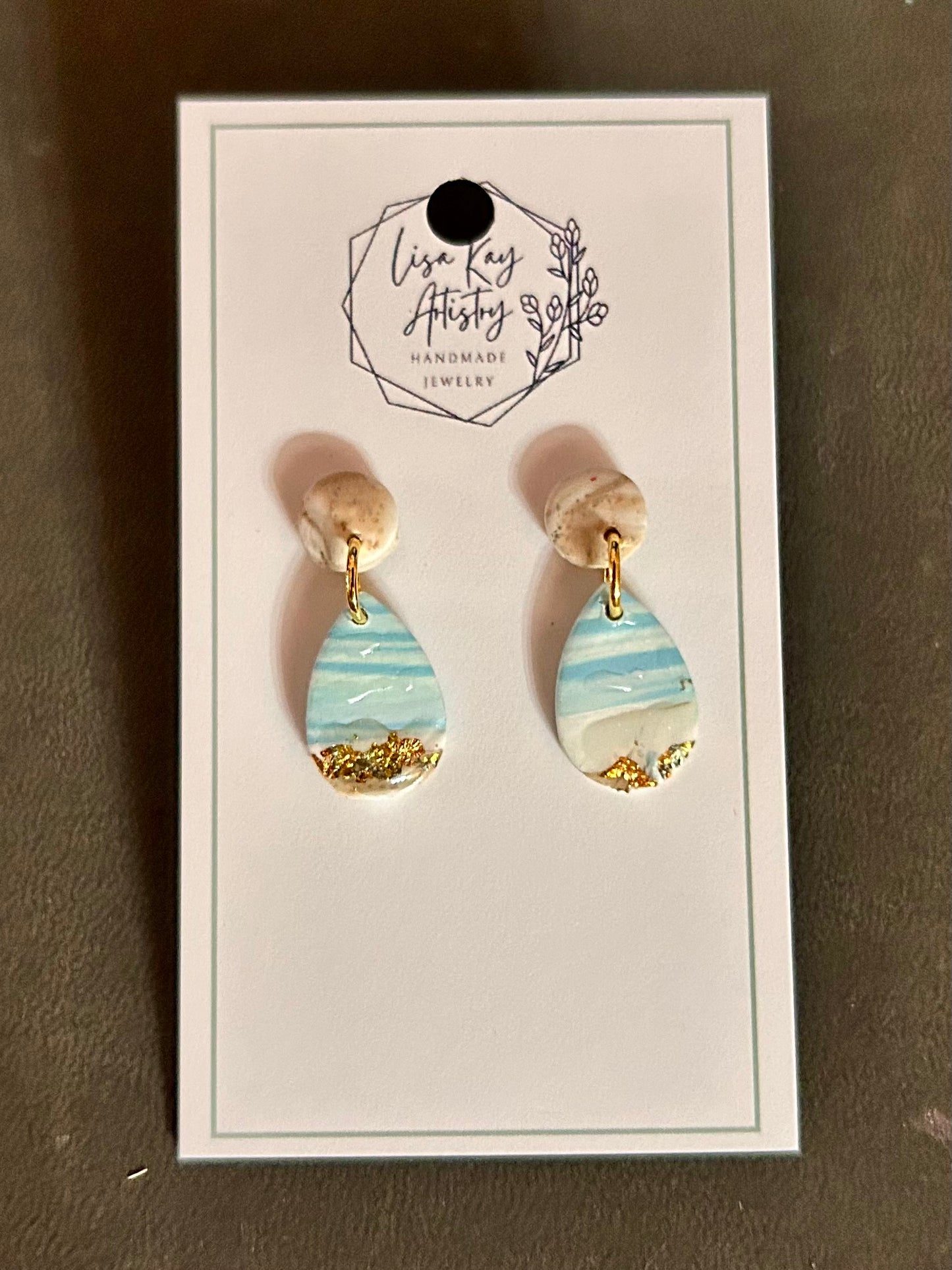 Summer Nostalgia Teardrop Dangle Earrings