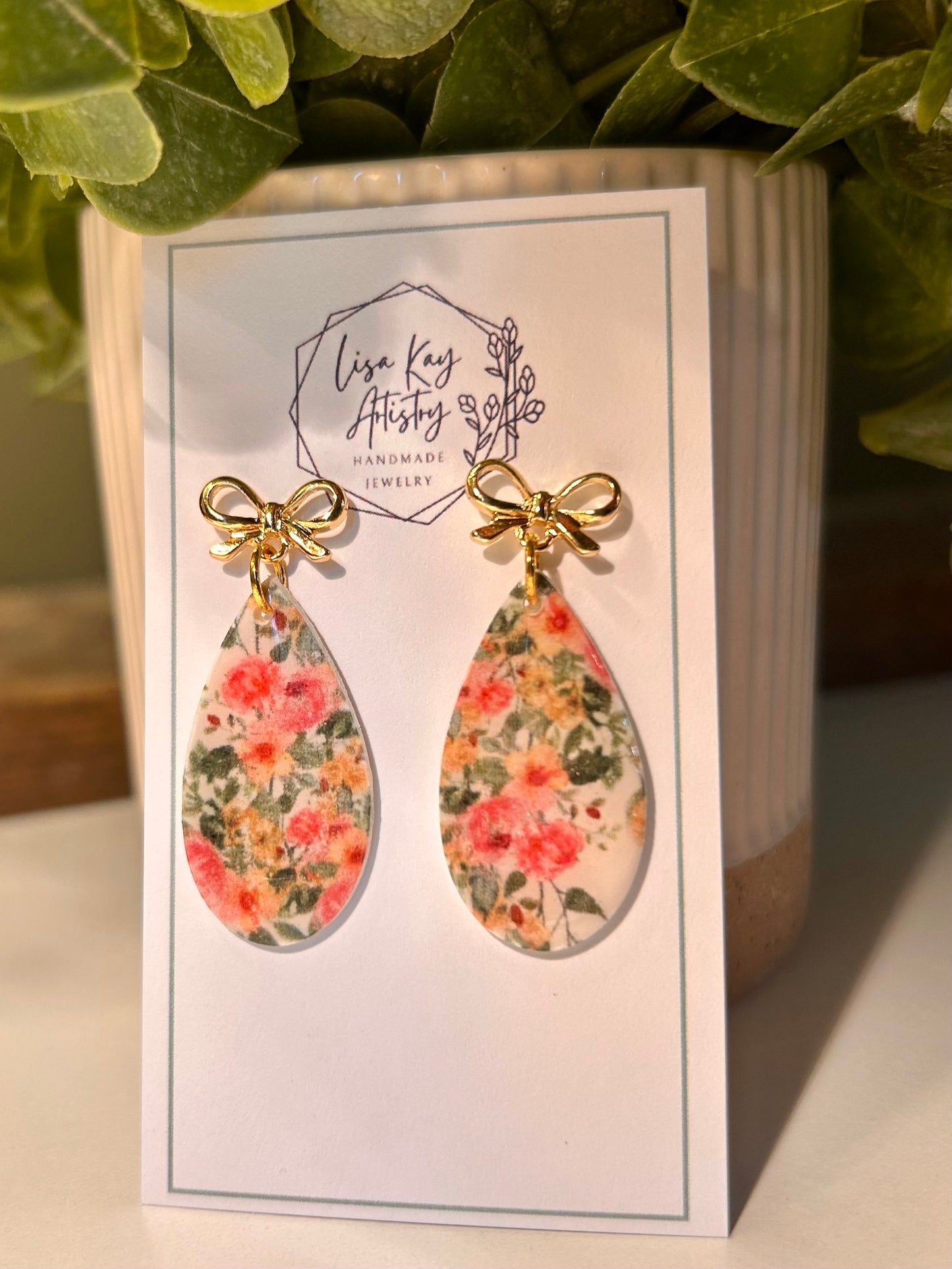 Floral medium (solid) teardrop One Piece