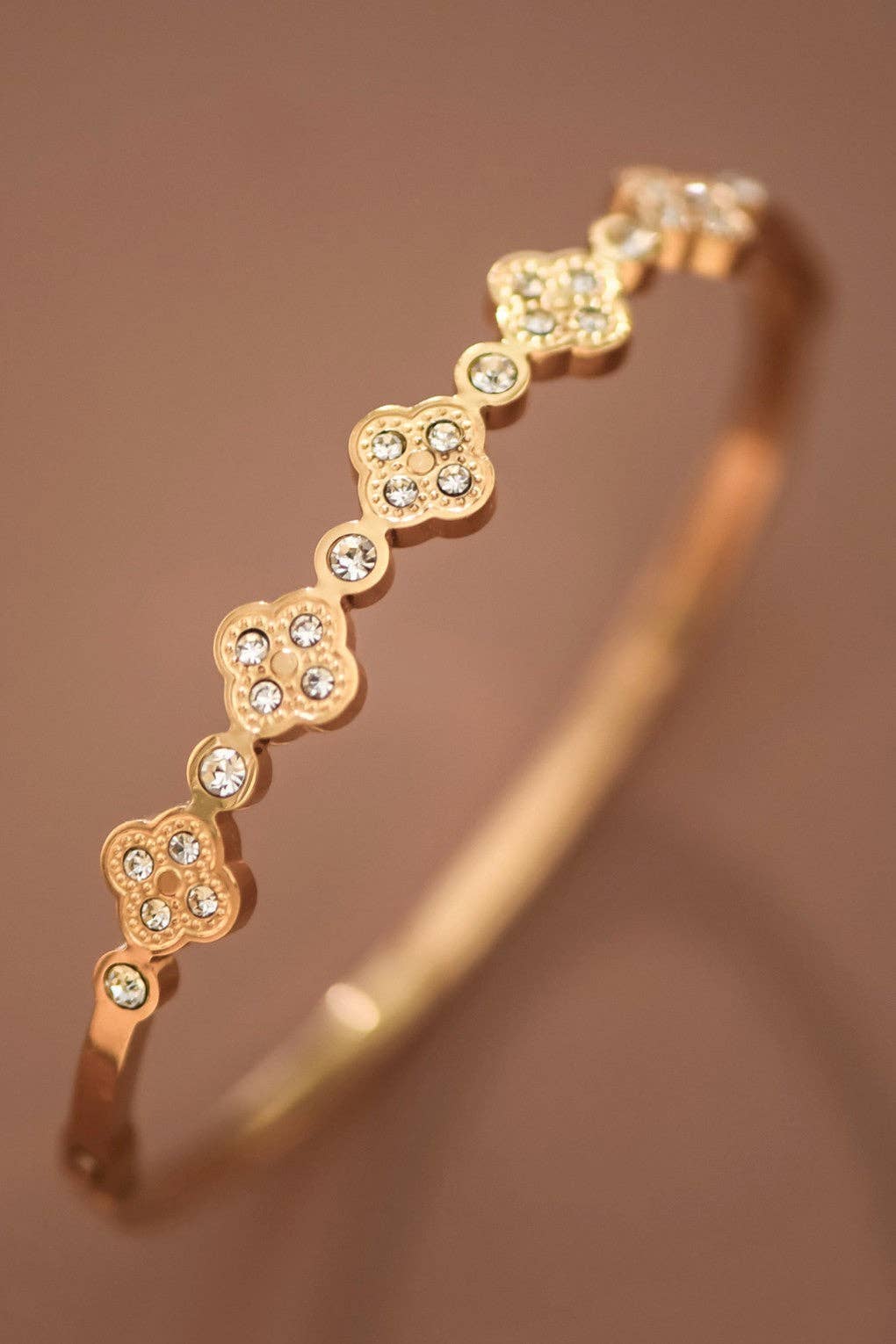 18K Gold PVD Plated Stainless Steel Bangle - 7726