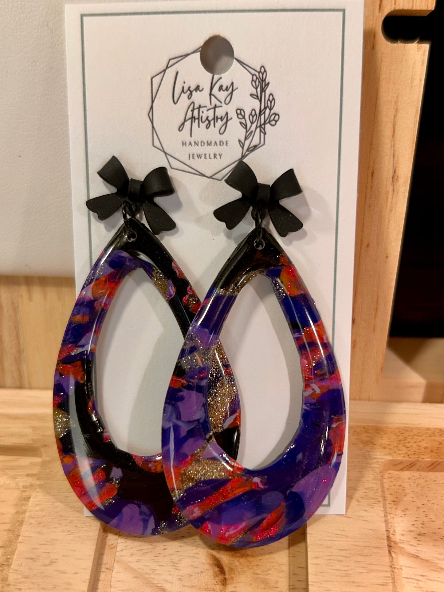 Northern Lights Constellation Open Teardrop Statement (Large) Dangle