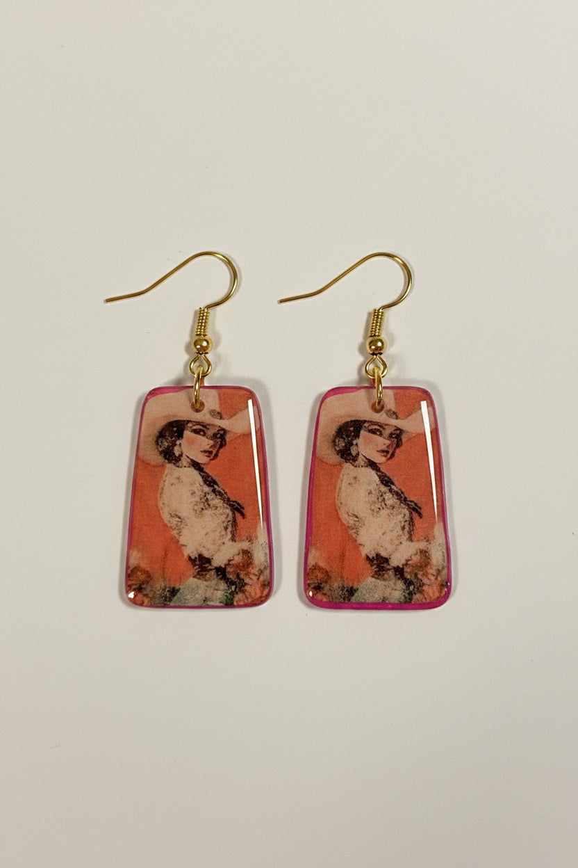 Buffalo Gals INDIVIDUAL Poster Earrings to pair or mismatch