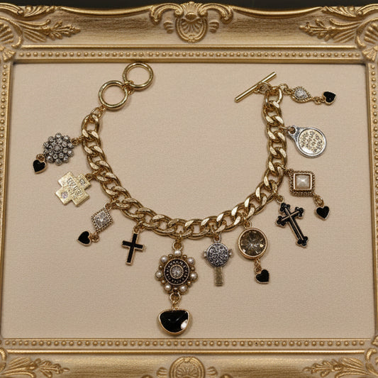 Charm Bracelet Mix Metals