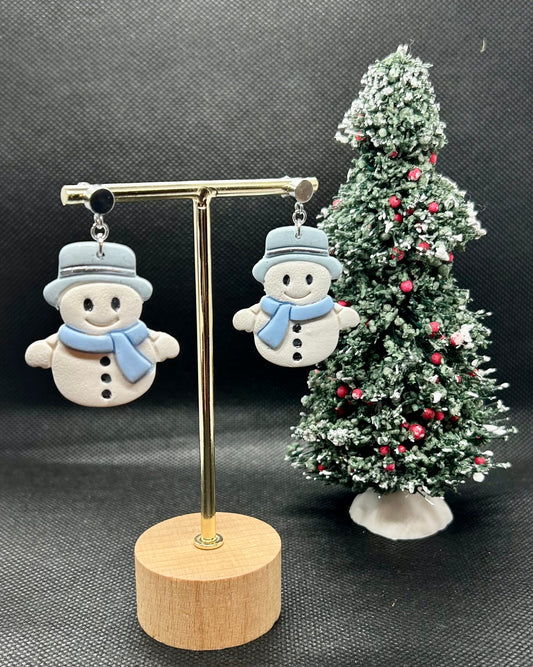 Snowman Dangle Earrings