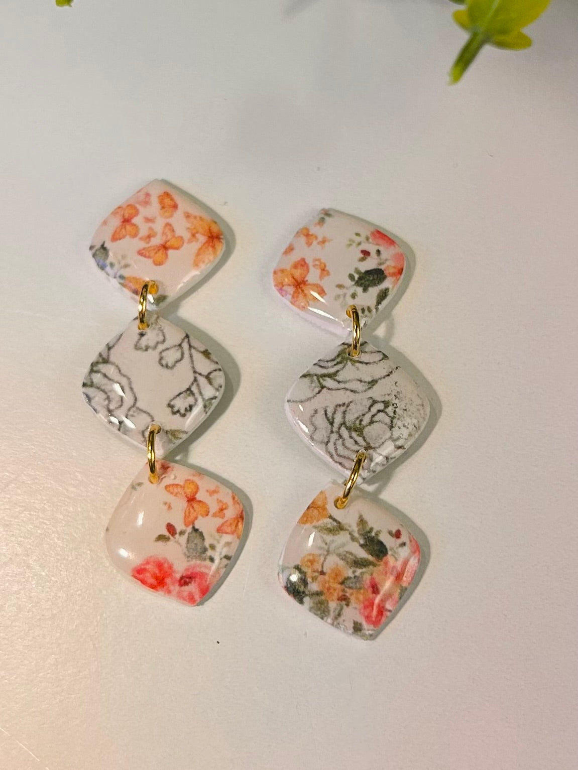 Green Chinoiserie  & Floral 3 Piece