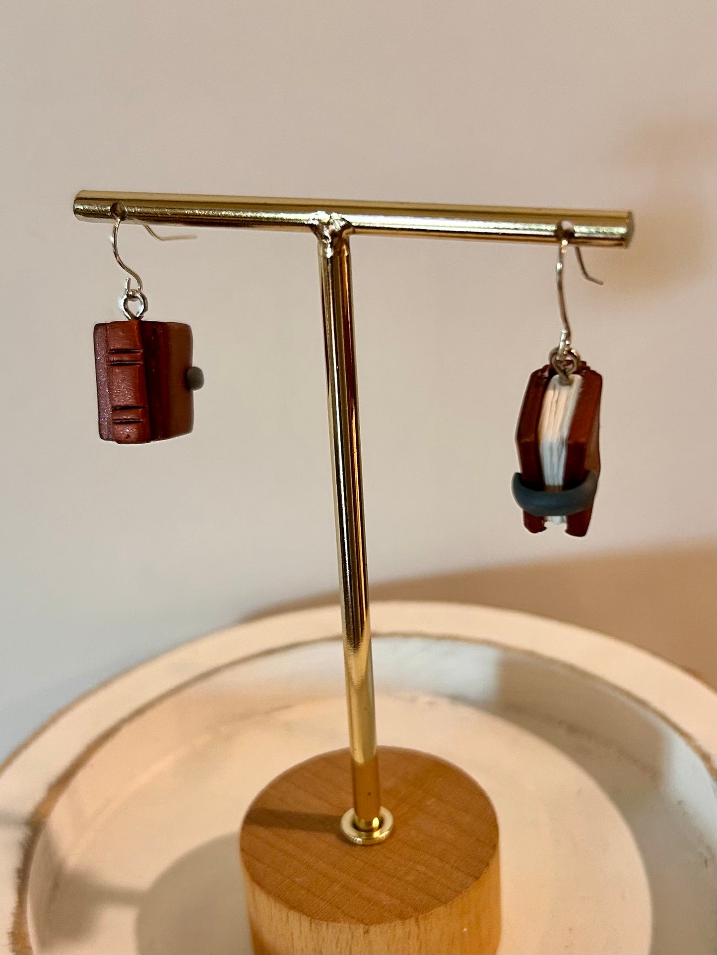 Secrets and Treasures Book Earrings